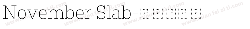 November Slab字体转换
